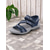 cheap Comfort Sandals-Women&#039;s Blue Sport Sandals with Adjustable Straps and Geometric Pattern – Comfortable Outdoor Walking Shoes for Hiking, Travel and Casual Wear