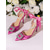 economico décolleté con cinturino-décolleté con tacco alto a punta in raso con cinturini alla caviglia con perle e nastri per donna - eleganti scarpe da sposa