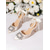 economico décolleté con cinturino-décolleté con tacco alto a punta in raso con cinturini alla caviglia con perle e nastri per donna - eleganti scarpe da sposa