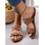 cheap Vacation Sandals-Women&#039;s Green Studded Slide Sandals – Trendy Summer Flats with Comfortable Sole for Casual Everyday Wear