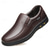 ieftine Pantofi casual slip-on-mocasini maro pentru bărbați, cu partea superioară din piele artificială texturată și talpă anti-alunecare - pantofi casual confortabili pentru lucru și purtarea zilnică