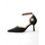 abordables Bombas Clásicas-Sandalias de tacón alto con diseño de cocodrilo y puntera puntiaguda en color marrón para mujer con tira en el tobillo: elegantes zapatos de fiesta y de oficina para ocasiones formales