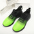 voordelige Herensneakers-heren gradiënt groene en zwarte mesh sneakers - lichtgewicht sportschoenen voor hardlopen, sportschool en vrijetijdskleding