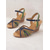 cheap Casual Sandals-Women&#039;s Multicolor Strappy Wedge Sandals with Adjustable Ankle Strap and Comfortable Sole for Summer Wear and Casual Outings