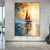 cheap Landscape Paintings-Handmade Oil Painting Canvas Wall art Decoration Abstract Knife Painting Landscape Sailboat Used for Home Decoration Frameless and Unstretched Painting
