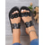 cheap Vacation Sandals-Women&#039;s Green Studded Slide Sandals – Trendy Summer Flats with Comfortable Sole for Casual Everyday Wear