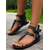cheap Casual Sandals-Women&#039;s White Gladiator Sandals with Adjustable Buckle Straps – Stylish Summer Footwear for Casual Outings and Beach Days