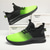 voordelige Herensneakers-heren gradiënt groene en zwarte mesh sneakers - lichtgewicht sportschoenen voor hardlopen, sportschool en vrijetijdskleding