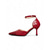 abordables Bombas Clásicas-Sandalias de tacón alto con diseño de cocodrilo y puntera puntiaguda en color marrón para mujer con tira en el tobillo: elegantes zapatos de fiesta y de oficina para ocasiones formales