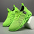 cheap Men&#039;s Sneakers-Men&#039;s Neon Green Sports Sneakers - Breathable Mesh Lightweight Running Shoes with Cushioned Sole for Gym, Training and Outdoor Activities