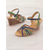 cheap Casual Sandals-Women&#039;s Multicolor Strappy Wedge Sandals with Adjustable Ankle Strap and Comfortable Sole for Summer Wear and Casual Outings