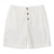 abordables Entreprise-Homme Short Short en lin Boutons Poche Jambe droite Plein Confort Respirable Court Entreprise Entreprise Noir Blanche