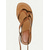 abordables Sandales Gladiateur-sandales à lacets gladiateur pour femmes – chaussures de plage plates à lanières marron pour les sorties décontractées d'été