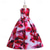 cheap Party Dresses-Kids Girls' Party Dress Floral Sleeveless Performance Special Occasion Elegant Princess Polyester Summer Spring 4-13 Years Red Blue Orange