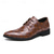 voordelige Formeel-heren zwarte ruitjespatroon imitatie leren oxford schoenen - formele veterschoenen voor zakelijk gebruik, bruiloften en speciale gelegenheden
