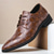 voordelige Formeel-heren zwarte ruitjespatroon imitatie leren oxford schoenen - formele veterschoenen voor zakelijk gebruik, bruiloften en speciale gelegenheden