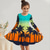 cheap 3D Cartoon Dress-Girls&#039; 3D Graphic Coconut Tree Dress Long Sleeve Summer Spring Vacation Daily Holiday Princess Beautiful Sweet Kids 4-12 Years Casual Dress A Line Dress Knee-length Regular Fit
