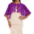 cheap Wedding Guest Wraps-Baoqiya Capelets for women Chiffon Cape Soft Shawls and Wraps Wedding Capes 1920s flapper Cover Up