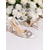 economico décolleté con cinturino-décolleté con tacco alto a punta in raso con cinturini alla caviglia con perle e nastri per donna - eleganti scarpe da sposa