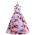 cheap Party Dresses-Kids Girls' Party Dress Floral Sleeveless Performance Special Occasion Elegant Princess Polyester Summer Spring 4-13 Years Red Blue Orange