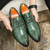 voordelige Derby Schoenen-Heren groene krokodillenpatroon imitatieleren oxford schoenen - stijlvolle veterschoenen voor formele evenementen, zaken en bruiloften