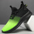 voordelige Herensneakers-heren gradiënt groene en zwarte mesh sneakers - lichtgewicht sportschoenen voor hardlopen, sportschool en vrijetijdskleding