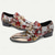 ieftine Pantofi Eleganți Elementari-mocasini pentru bărbați din piele cu imprimeu floral – pantofi de rochie premium din piele de vacă cu lanț metalic și vârf strălucitor pentru petreceri și ocazii formale