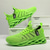 cheap Men&#039;s Sneakers-Men&#039;s Neon Green Sports Sneakers - Breathable Mesh Lightweight Running Shoes with Cushioned Sole for Gym, Training and Outdoor Activities