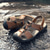cheap Outdoor Sandals-Men&#039;s Black Faux Leather Hiking Sandals - Adjustable Straps, Closed-Toe, Breathable Design, Anti-Slip Sole, Durable Summer Outdoor Footwear for Trekking