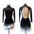 cheap Figure Skating Dresses-Figure Skating Dress Women&#039;s Girls&#039; Ice Skating Dress Black Thumbhole Halo Dyeing High Elasticity Professional Competition Skating Wear Thermal Warm Crystal / Rhinestone Long Sleeve Ice Skating