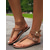 cheap Casual Sandals-Women&#039;s White Gladiator Sandals with Adjustable Buckle Straps – Stylish Summer Footwear for Casual Outings and Beach Days
