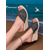 cheap Vacation Sandals-Women&#039;s Wedge Sandals with Studded Denim Design and Open-Toe – Comfortable Casual Footwear for Summer, Beach and Vacation
