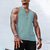 billige Treningsskjorter uten armer-Herre Singleter Henly-skjorte Vest topp Underskjorte Ermeløs Henley Sommer عادي Mote Designer Muskel Knapper utendørs Trening Treningssenter Svart Hvit Blå Topp T-skjorte for menn