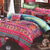 cheap Duvet Cover Sets-Boho Flower Duvet Cover Full Size Bohemian Lines Bedding Set Aztec Line Bed Sets Geomtric Quilt Cover Soft Lightweight Comforter Cover with 2 Pillowcases for Summer Spring