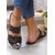 cheap Vacation Sandals-Women&#039;s Green Studded Slide Sandals – Trendy Summer Flats with Comfortable Sole for Casual Everyday Wear