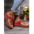 cheap Comfort Sandals-Women&#039;s Brown  Faux Leather Flip-Flop Sandals with Perforated Design and Metallic Accent for Casual Wear and Summer Outings