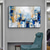 baratos Pinturas Abstratas-Pintura a óleo abstrata artesanal grossa sobre tela moderna, pinturas de textura de faca azul dourada, pintura à mão, grande arte de parede para decoração de casa, moldura pronta para pendurar ou sem