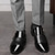 baratos Formal-sapatos sociais masculinos de couro envernizado preto com zíper lateral – design elegante e moderno para casamentos, festas e uso profissional