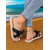 cheap Vacation Sandals-Women&#039;s Black Bowknot Espadrille Flat Sandals with Pearl Detail - Stylish Summer Slip-Ons for Casual Outings and Beachwear