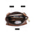 abordables Sacs pour homme-sac à bandoulière vintage marron en cuir véritable pour homme – sac à bandoulière multi-poches pour les voyages, le travail et l'utilisation quotidienne noir marron café