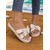 cheap Vacation Sandals-Women&#039;s Black Bowknot Espadrille Flat Sandals with Pearl Detail - Stylish Summer Slip-Ons for Casual Outings and Beachwear