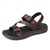 ieftine sandală de rochie-Bărbați Sandale Sandale plate PU piele Respirabil Comfortabil Anti-Alunecare Loafer Negru Maro