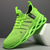 cheap Men&#039;s Sneakers-Men&#039;s Neon Green Sports Sneakers - Breathable Mesh Lightweight Running Shoes with Cushioned Sole for Gym, Training and Outdoor Activities