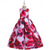 cheap Party Dresses-Kids Girls' Party Dress Floral Sleeveless Performance Special Occasion Elegant Princess Polyester Summer Spring 4-13 Years Red Blue Orange