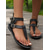 cheap Casual Sandals-Women&#039;s White Gladiator Sandals with Adjustable Buckle Straps – Stylish Summer Footwear for Casual Outings and Beach Days