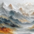 cheap Landscape Paintings-Handmade Original Colourful Mountains Oil Painting On Canvas Abstract Mountain Landscape Wall Art for Home Decor With Stretched Frame Without Inner Frame Painting