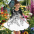 cheap 3D Flower Dress-Girls&#039; 3D Floral Graphic Dress Long Sleeve Summer Spring Vacation Daily Holiday Princess Beautiful Sweet Kids 4-12 Years Casual Dress A Line Dress Knee-length Regular Fit