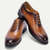 baratos Sapatos Sociais Clássicos-Sapatos oxford masculinos de couro bovino premium – design formal com cadarço marrom degradê para negócios, casamentos e ocasiões especiais