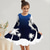 cheap 3D Cartoon Dress-Girls&#039; 3D Graphic Coconut Tree Dress Long Sleeve Summer Spring Vacation Daily Holiday Princess Beautiful Sweet Kids 4-12 Years Casual Dress A Line Dress Knee-length Regular Fit