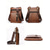 abordables Sacs pour homme-sac à bandoulière vintage marron en cuir véritable pour homme – sac à bandoulière multi-poches pour les voyages, le travail et l'utilisation quotidienne noir marron café